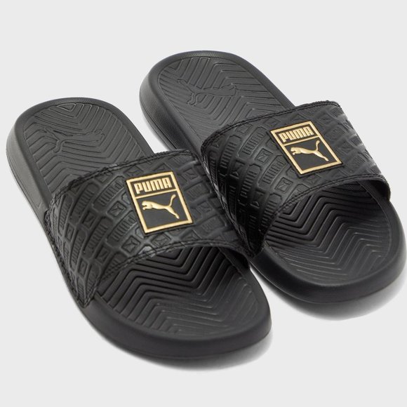 Puma Shoes - New Puma Popcat Black Slides Slippers US 8